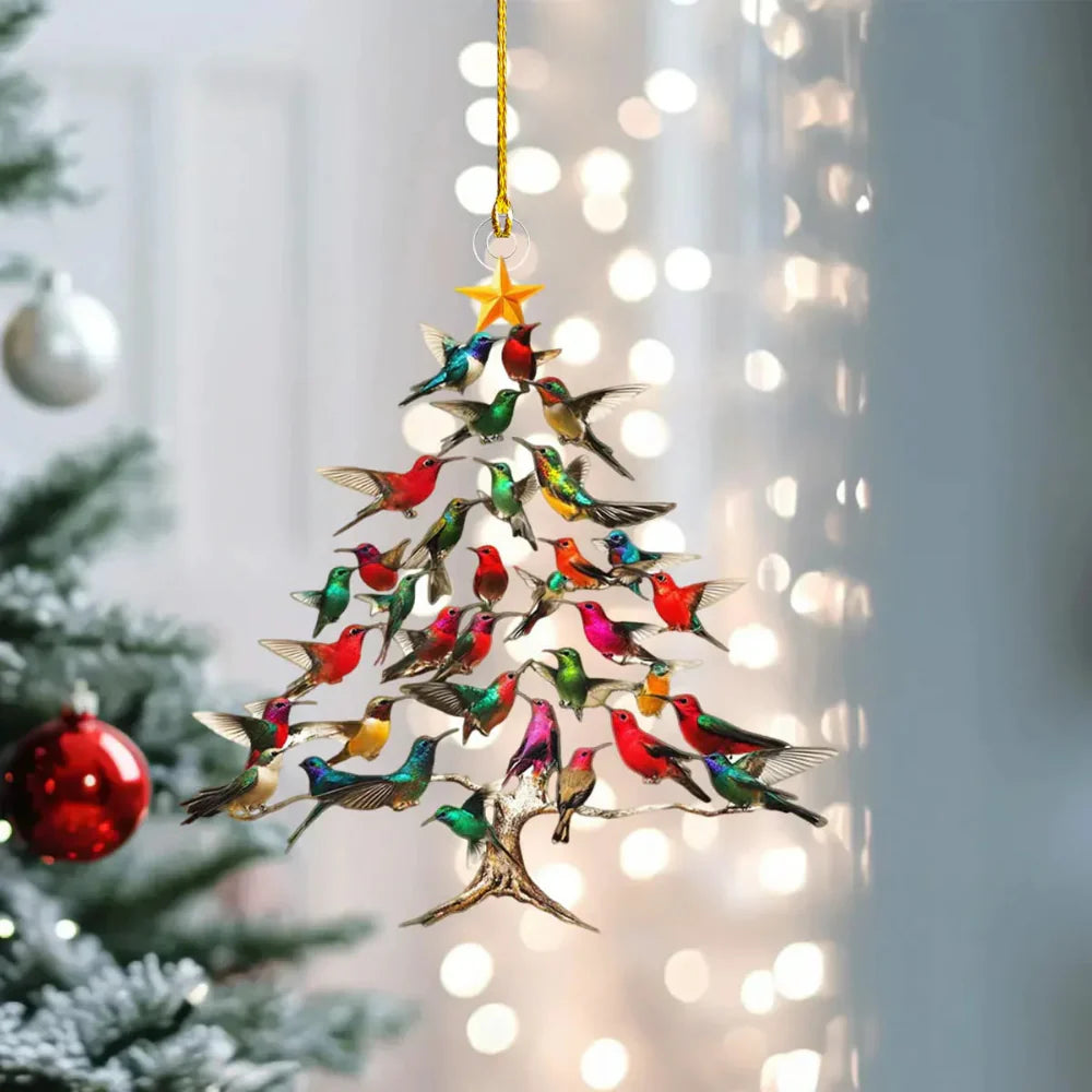 Vibrant Bird Christmas Tree Decor Ornament - Luxicro
