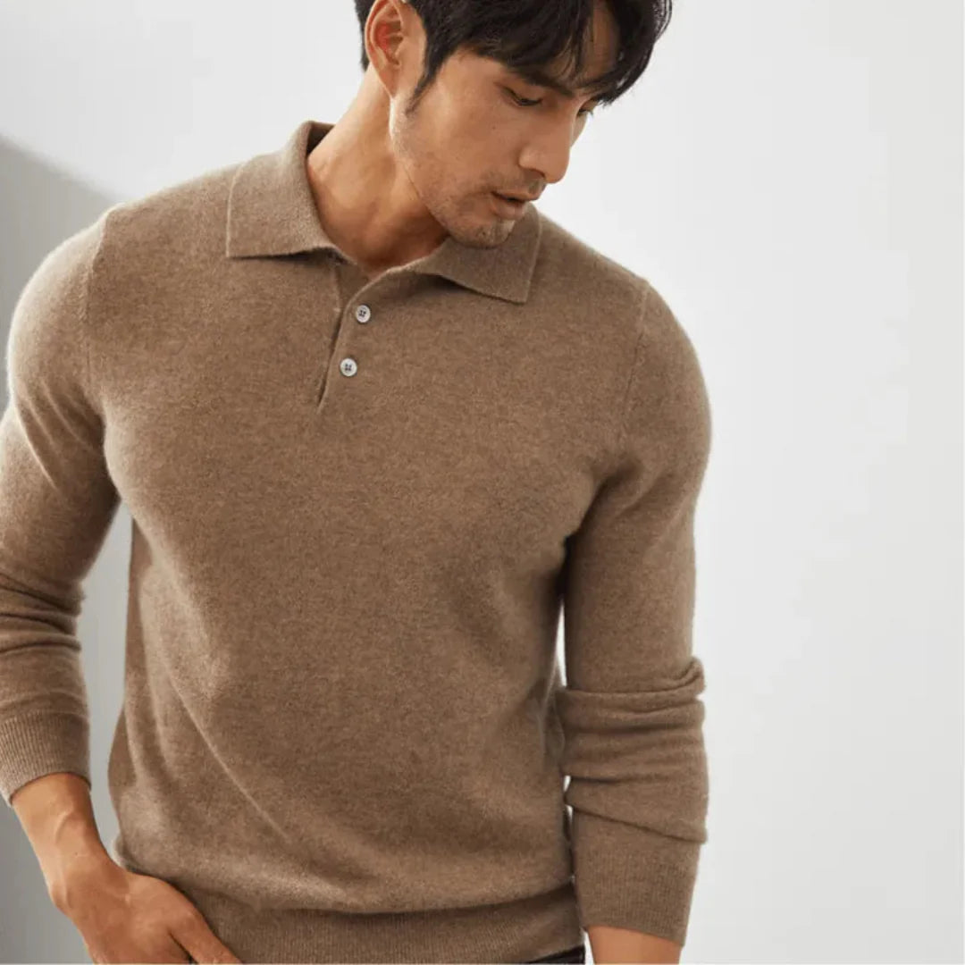 Luxury Soft Polo Sweater