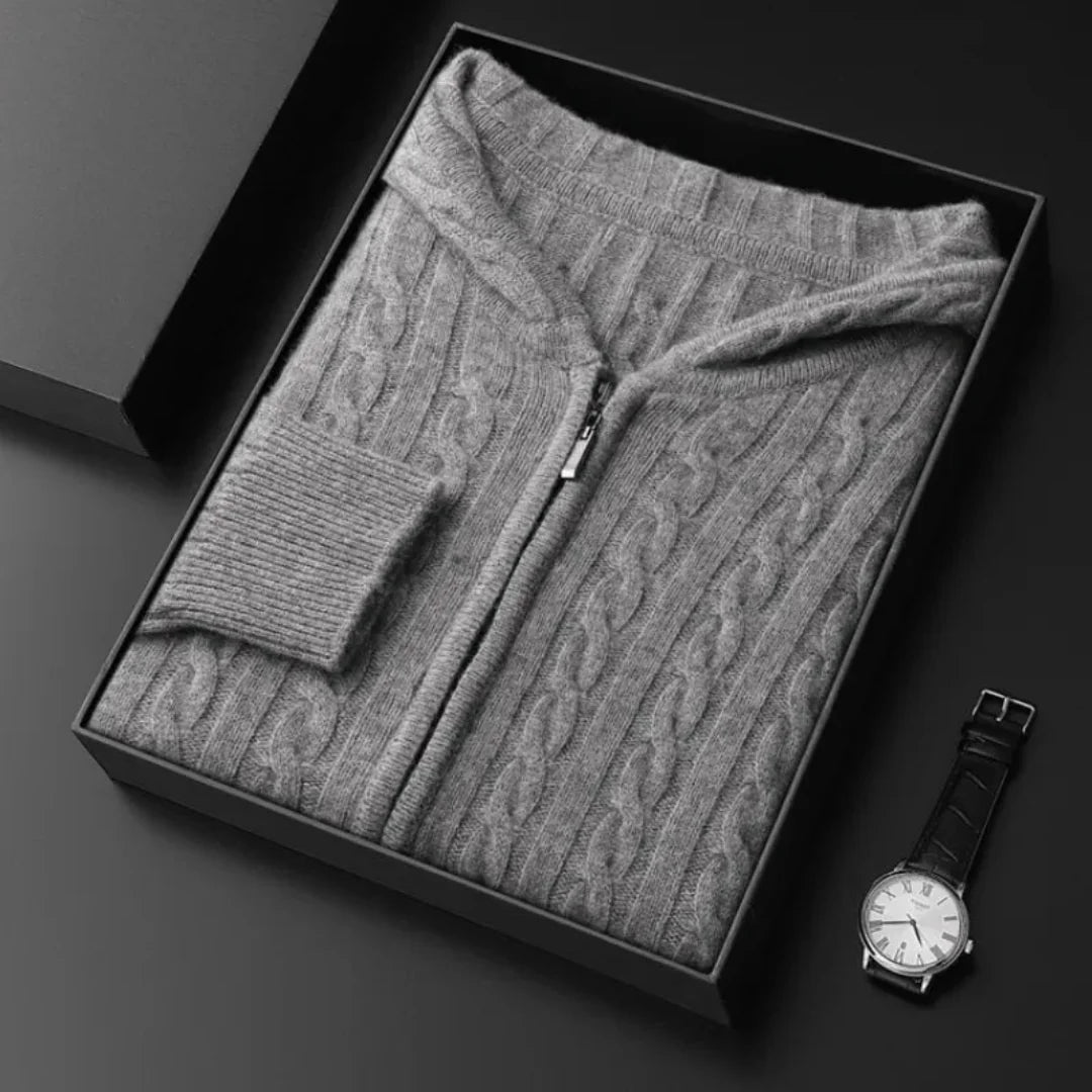 Warm Cable Knit Sweatshirt Hoodie