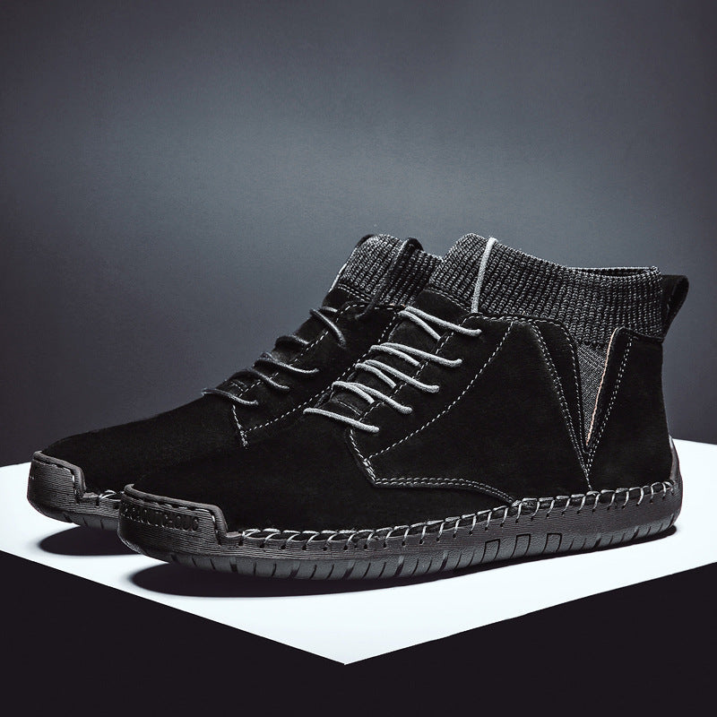 Classic Lace-Up Low Ankle Boots