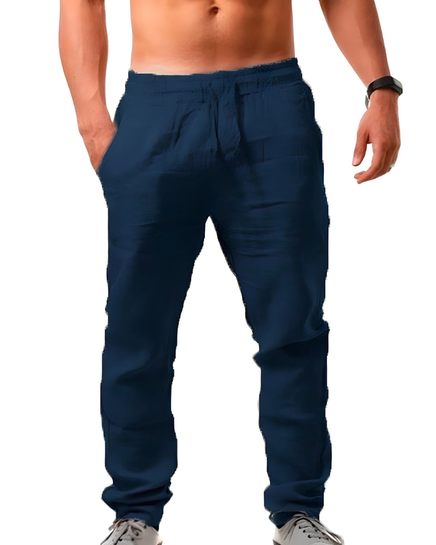 Comfortable Linen Blend Casual Pants for Men