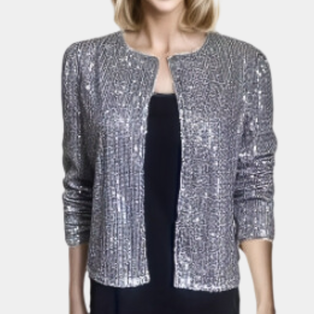 Glittering Sequin Blazer for Women