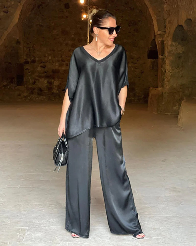 Chic Ladies 2 Piece Pantsuit Set