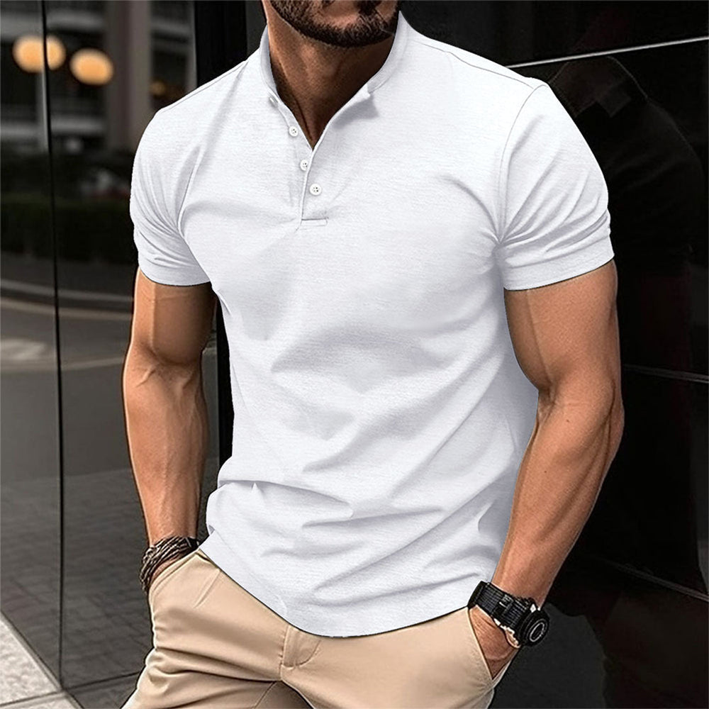Mens Casual Shorts Polo Shirt Set