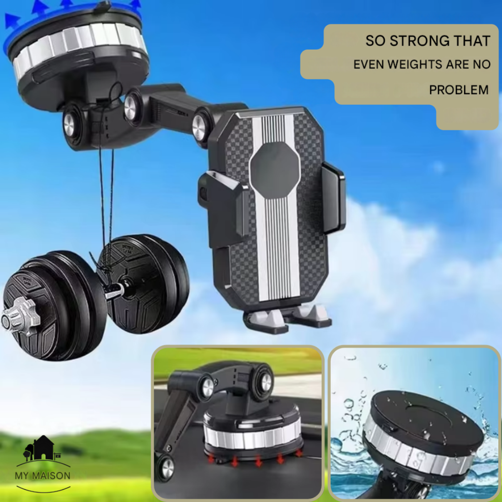 Adjustable Car Phone Holder with 360 Rotation
