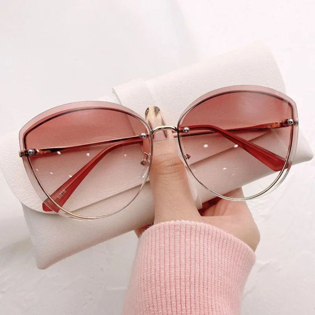 Chic Frameless Women's Cat Eye Shades
