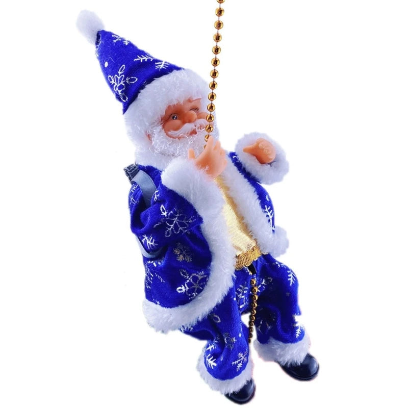 Fun LED Climbing Santa Figure Decoration