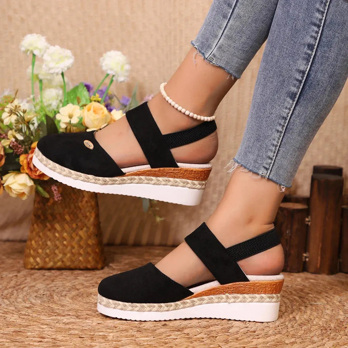 Women's Comfortable High Heel Wedge Sandals