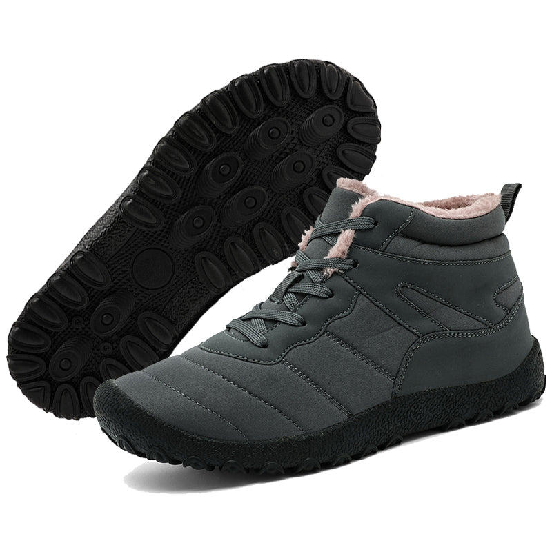Warm Waterproof Men's Hiking Boots - Grip Sole Shoes