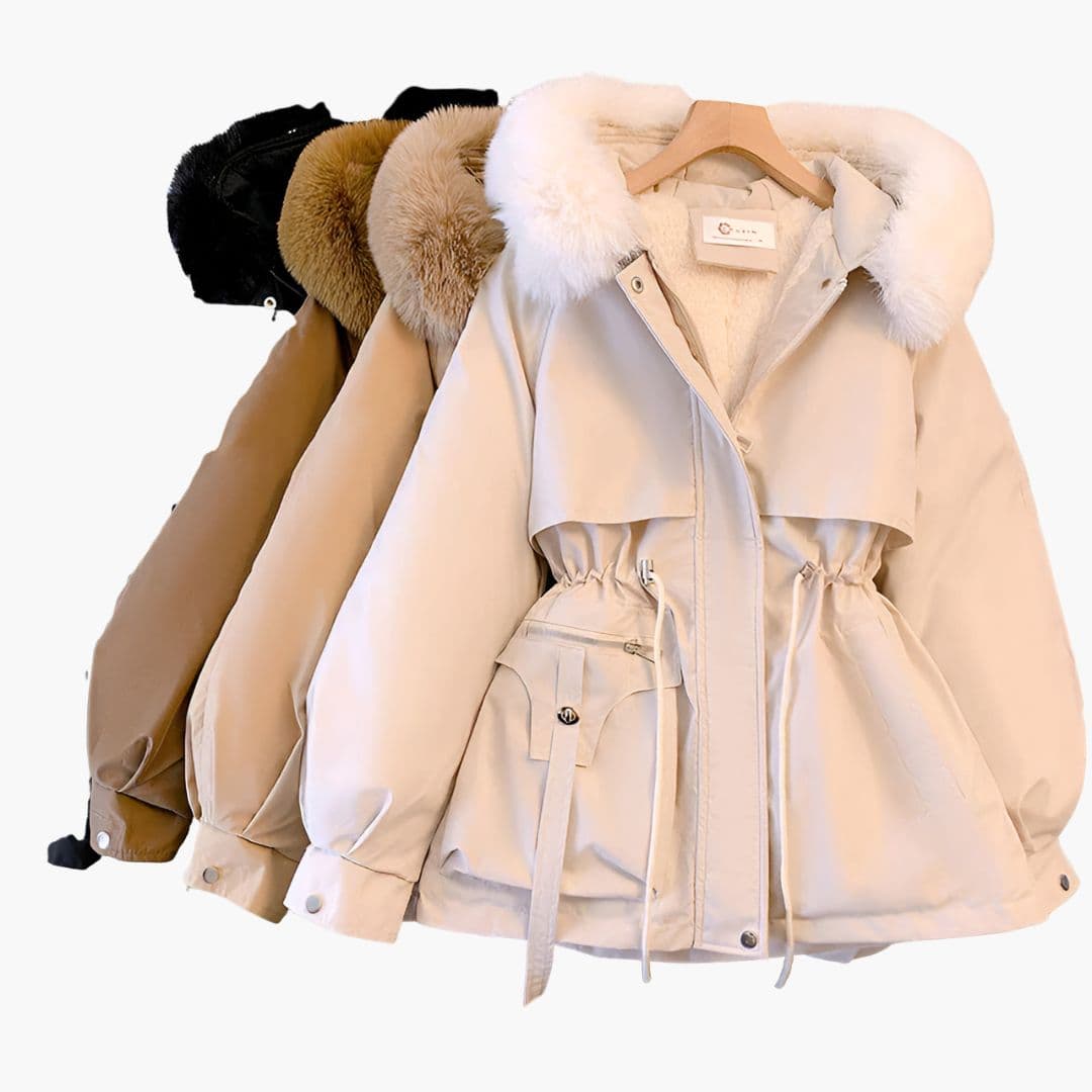 Ladies' Waterproof Red Jacket with Hood