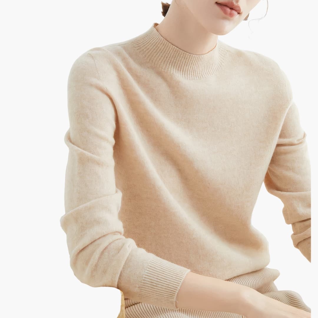 Cozy Crew Neck Women's Knit Sweater