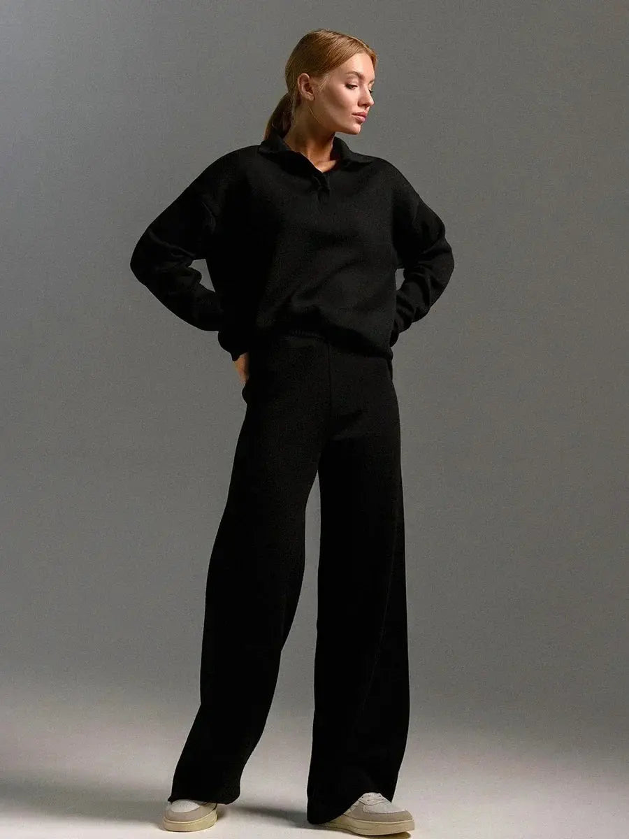 Classic Women's Lounge Set - Soft & Comfortable Wear