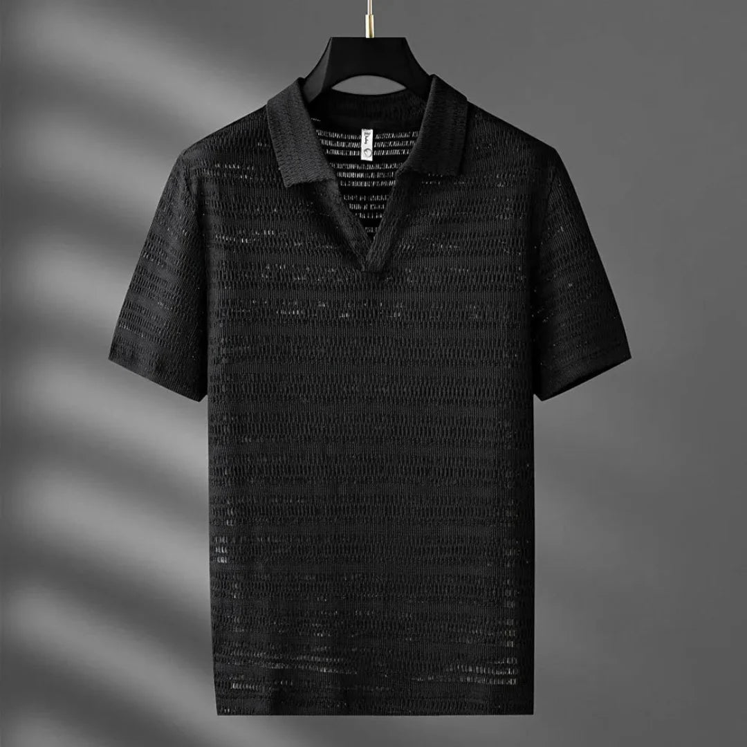 Soft Patterned Polo Shirt