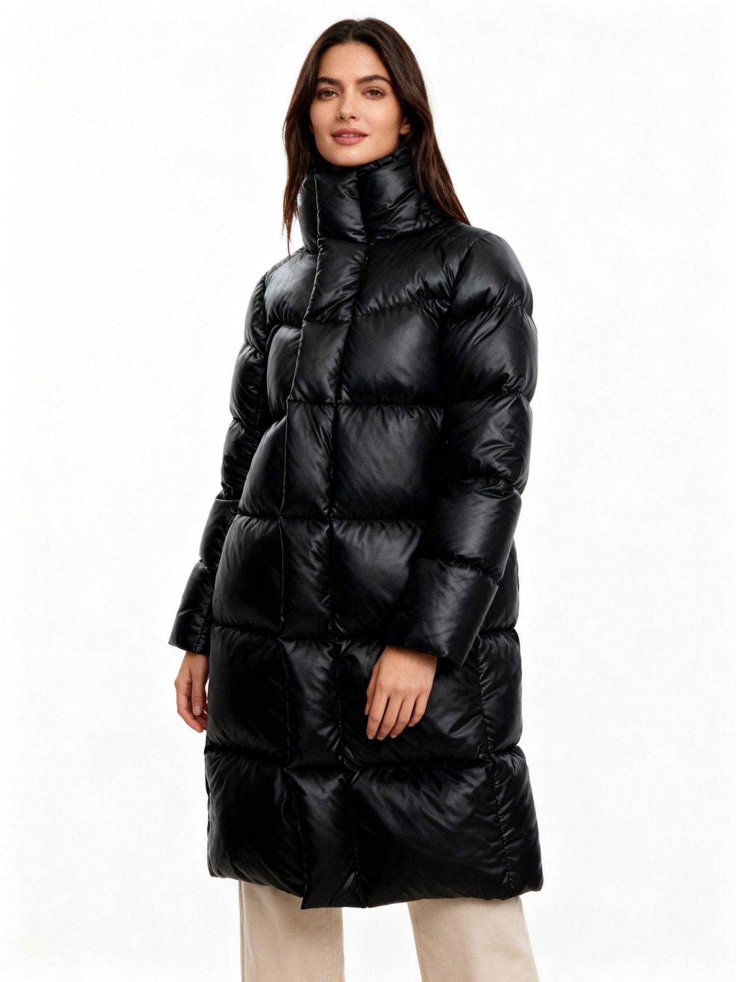 Warm Down Filled Women's Parka Coat