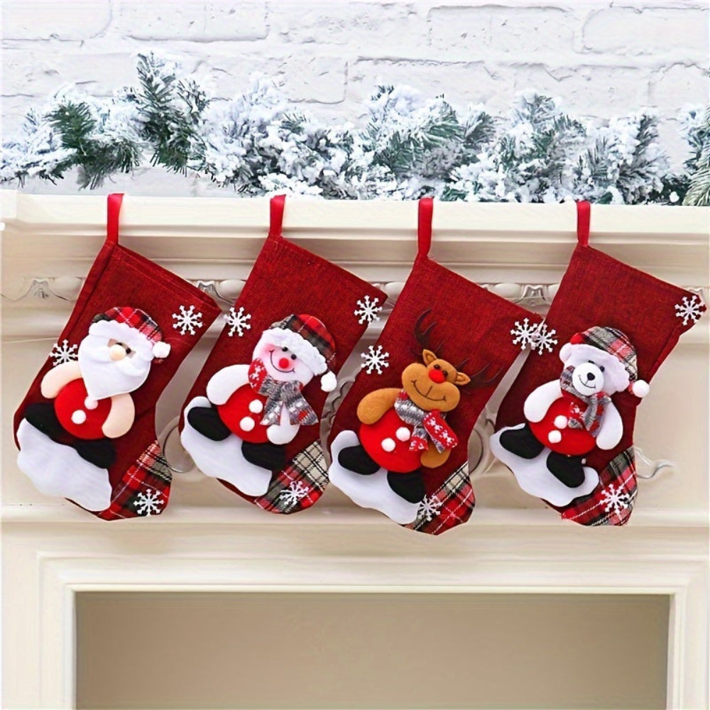 Classic Red Christmas Stocking Set