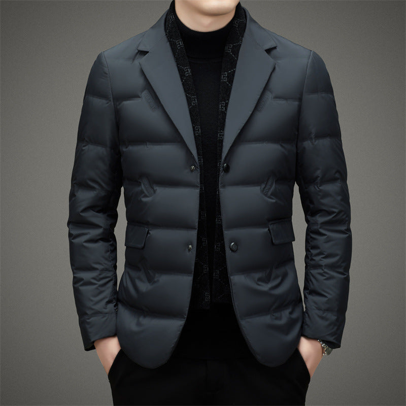 Warm Insulated Mens Down Parka Coat
