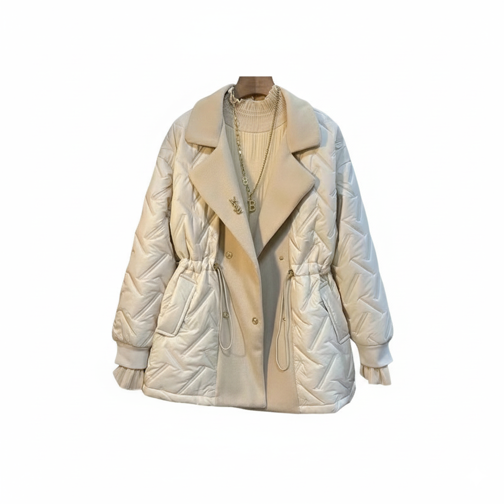 Warm Padded Double-Breasted Coat