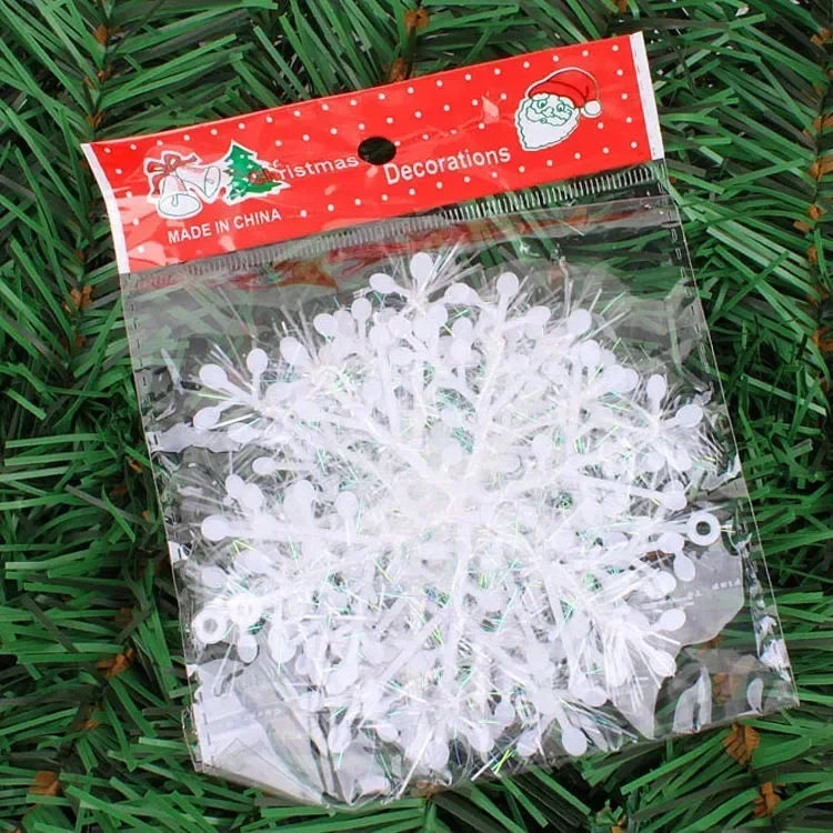 Sparkling Snowflake Christmas Decorations - Luxicro