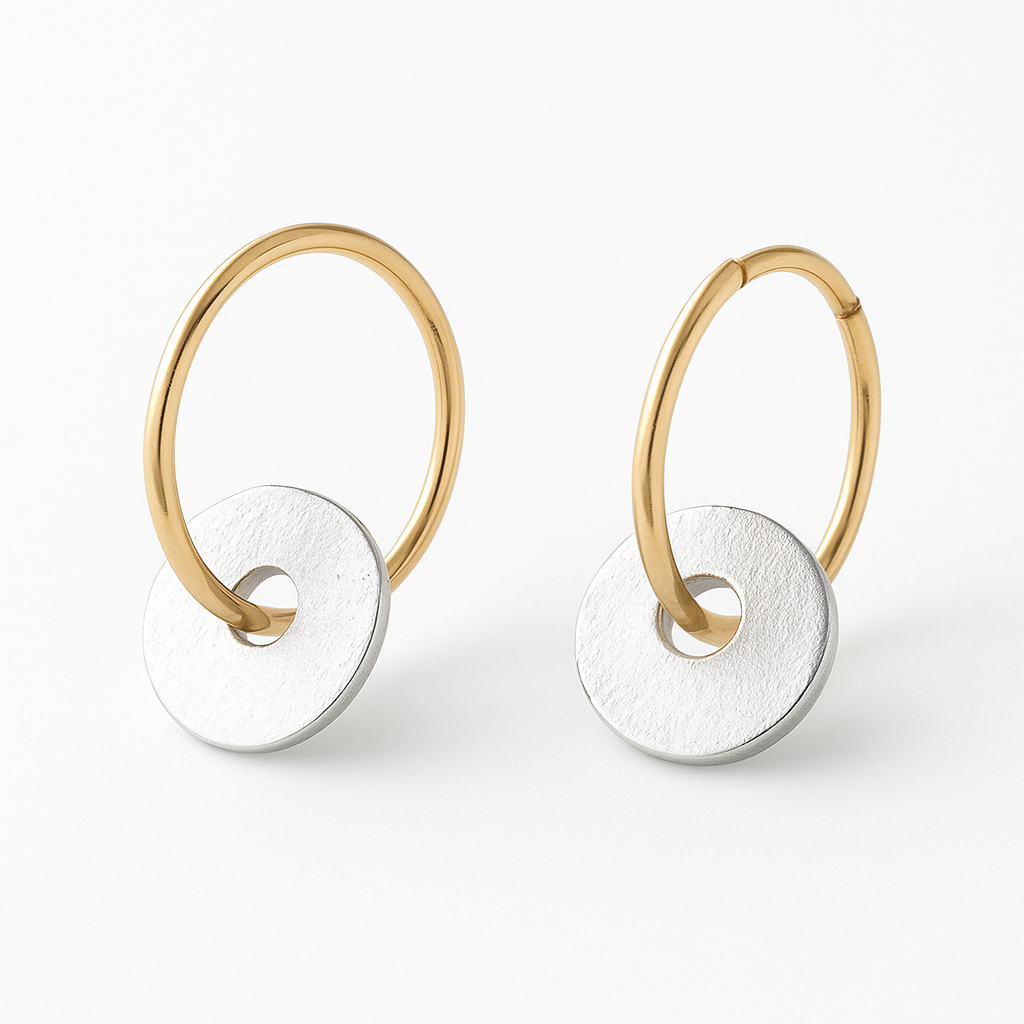 Luxurious Silver Huggie Earrings - Luxicro