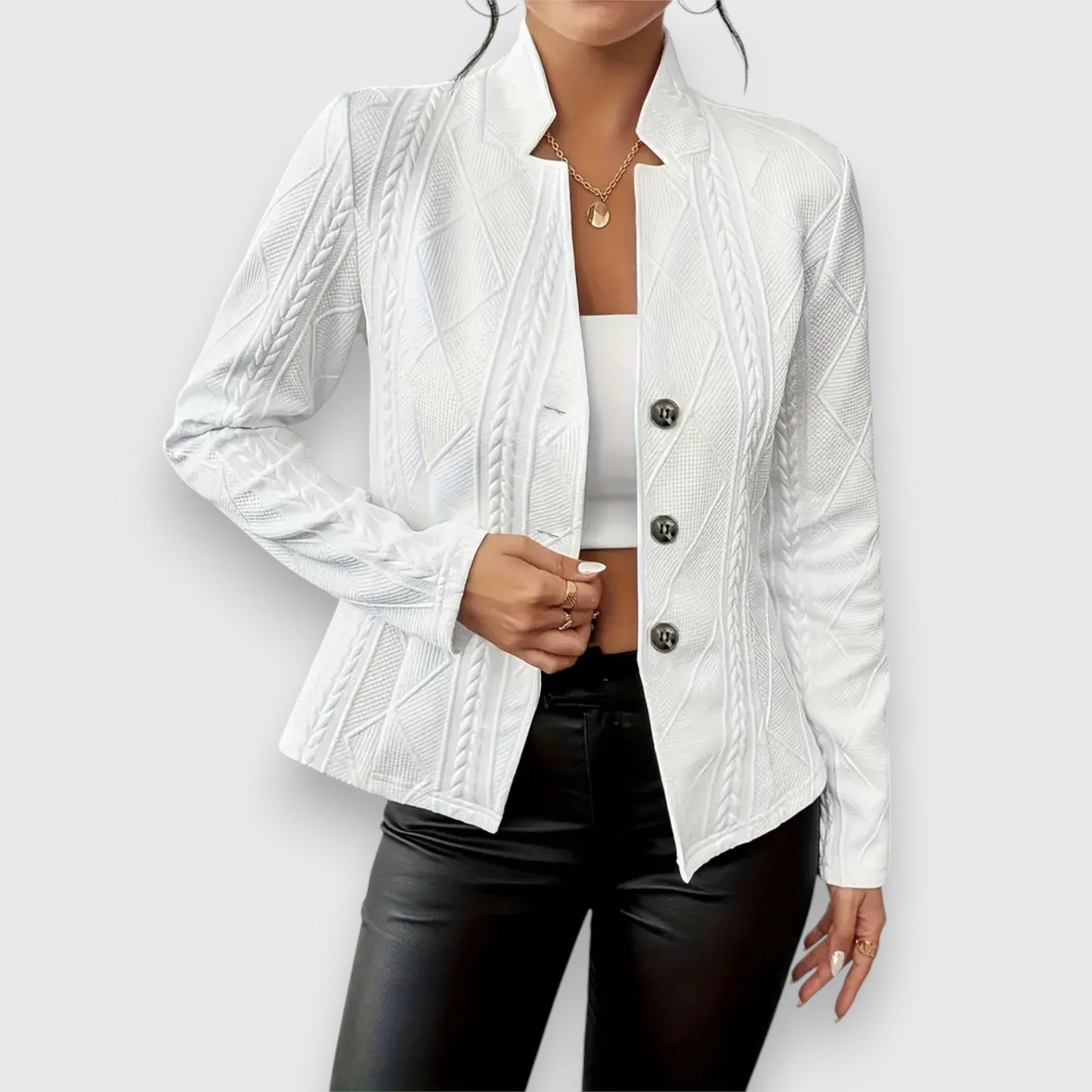 Tailored Fit Cotton Blazer Jacket