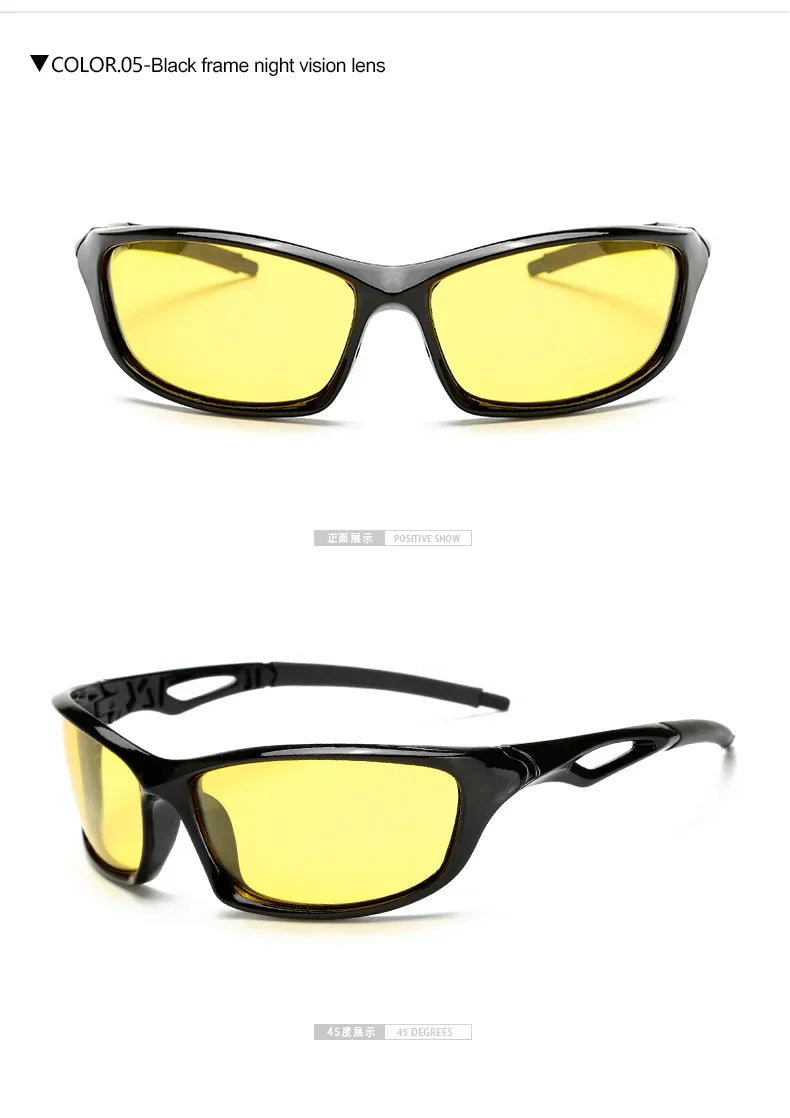 Polarized Yellow Lens Driving Sunglasses for Men UV Protection