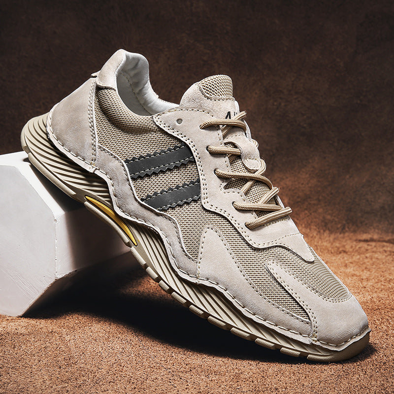 Breathable Leather Running Shoes