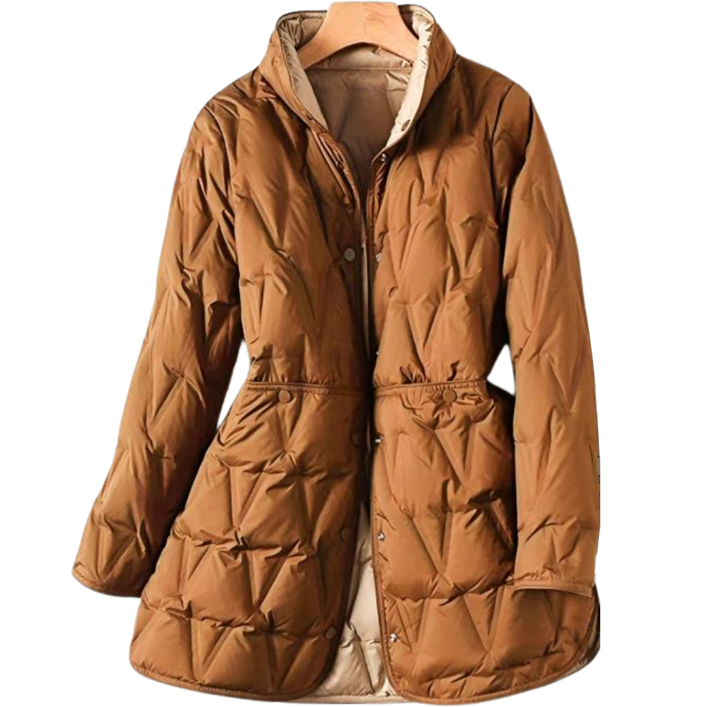 Warm Women's Parka Coat with Pockets