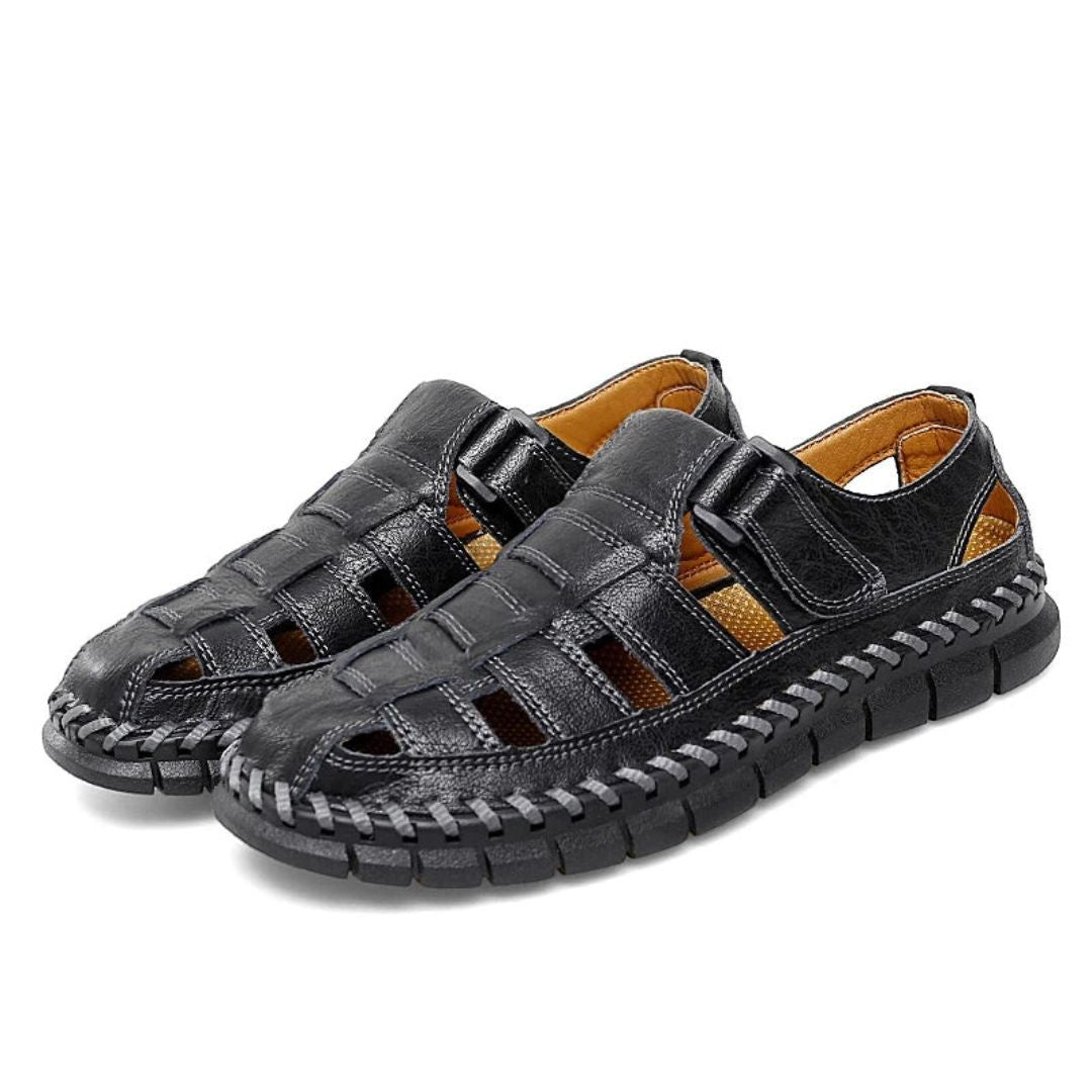 Premium Brown Leather Flip Flops