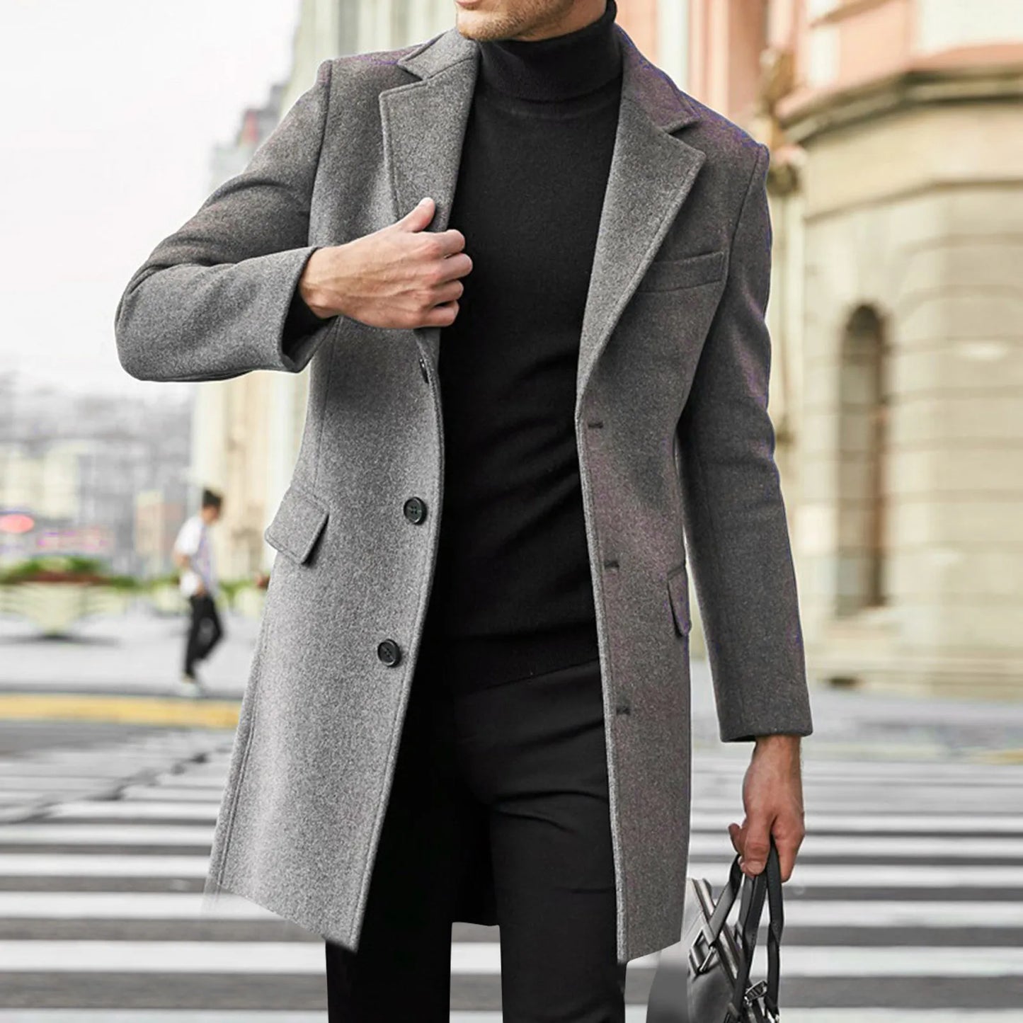Classic Men's Executive Winter Overcoat - EasyApparels