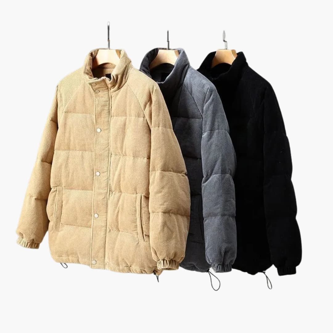 Men's Waterproof Snap Button Parka Jacket