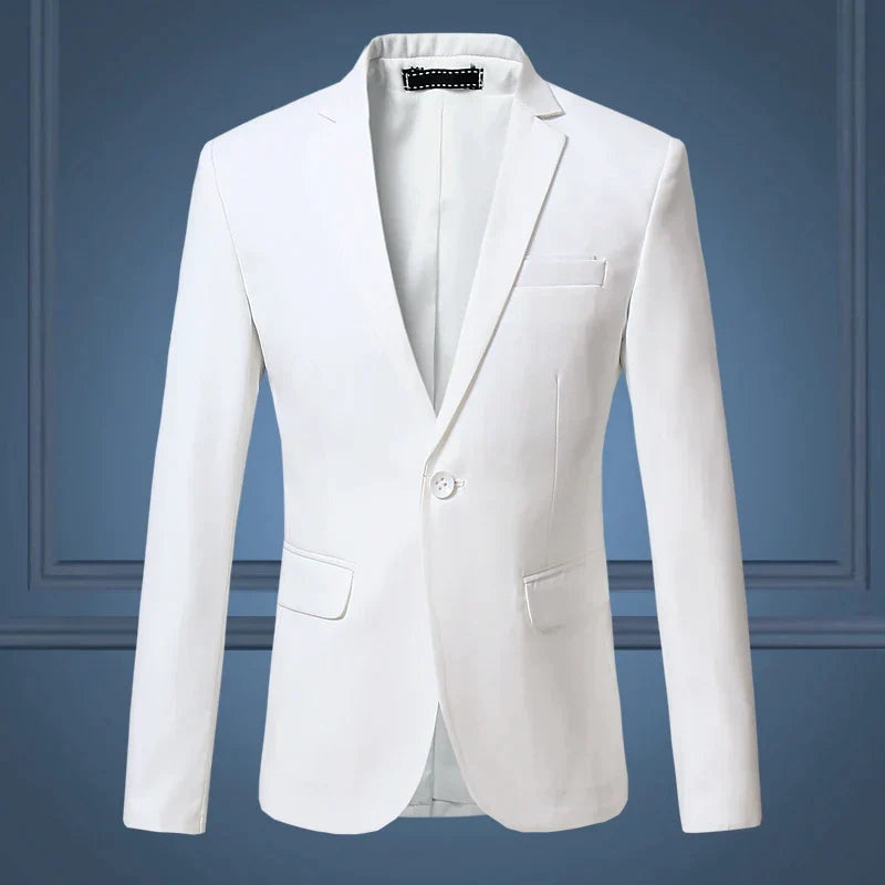 Slim Fit Men's One Button Blazer Jacket