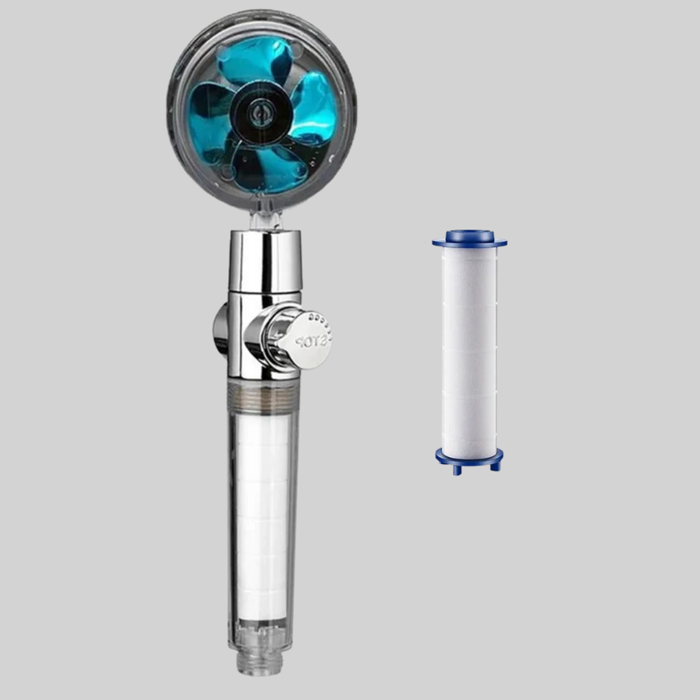 Powerful Rain Shower Head with Rotating Jets