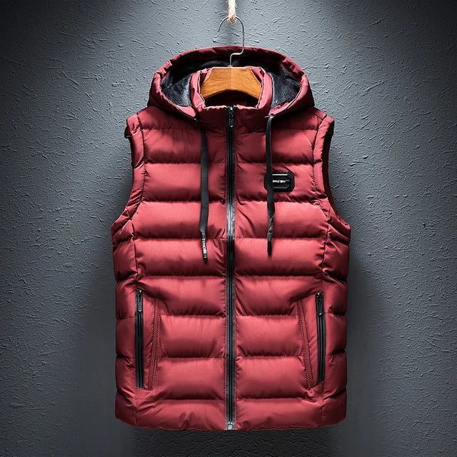 Warm Quilted Men's Puffer Vest Jacket