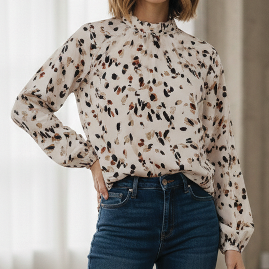 Classic Ruffled Women's Blouse