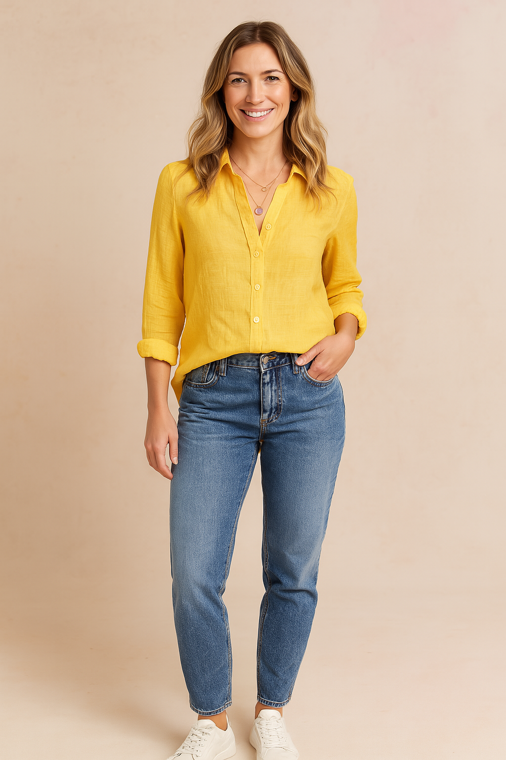 Women's Classic Casual Button Blouse