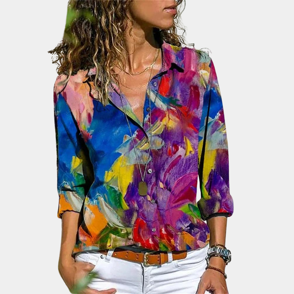 Comfortable Pastel Women's Blouse - Luxicro