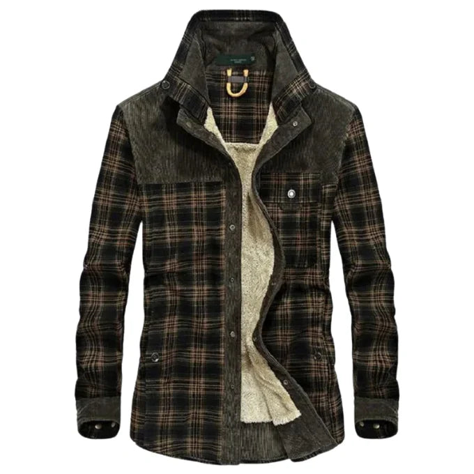 Warm Plaid Fleece Jacket