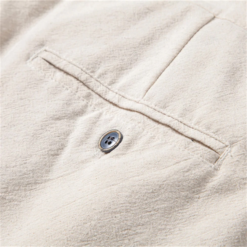 Comfortable Loose Fit Cotton Trousers