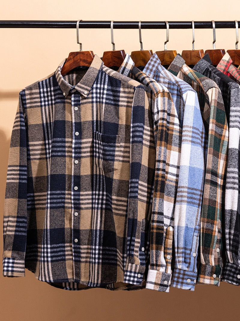 Classic Plaid Cotton Shirt
