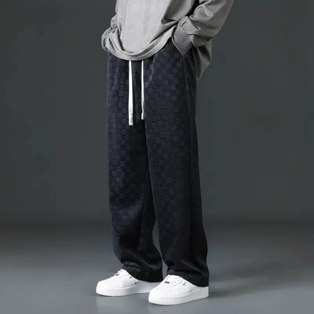 Stylish Plaid Running Jogger Pants