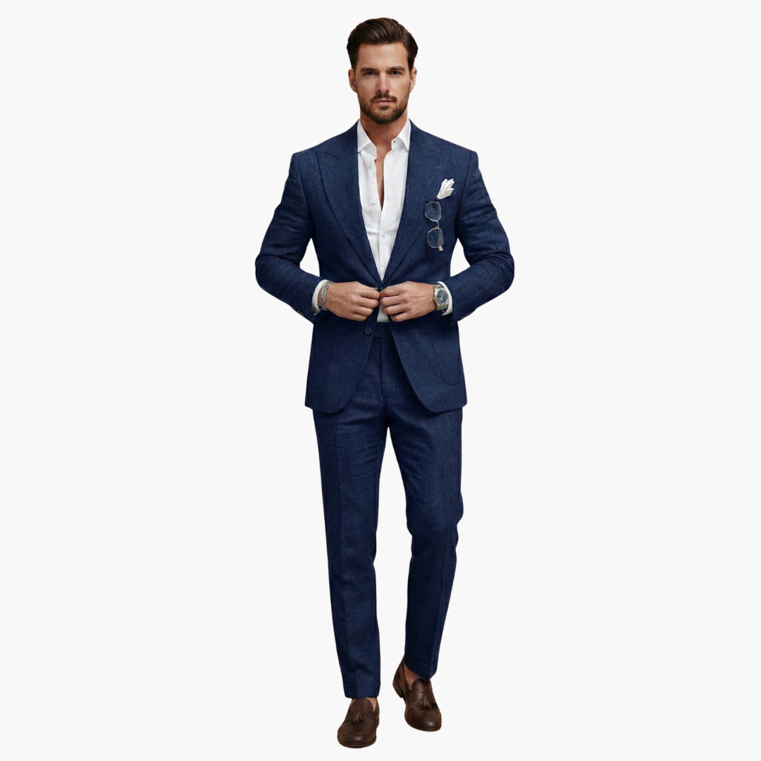 Classic Two Button Mens Business Suit