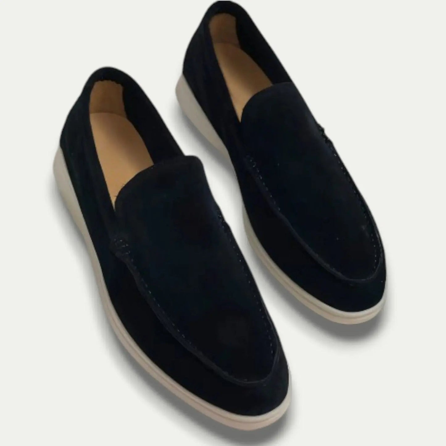 Comfortable Brown Leather Slip On Shoes