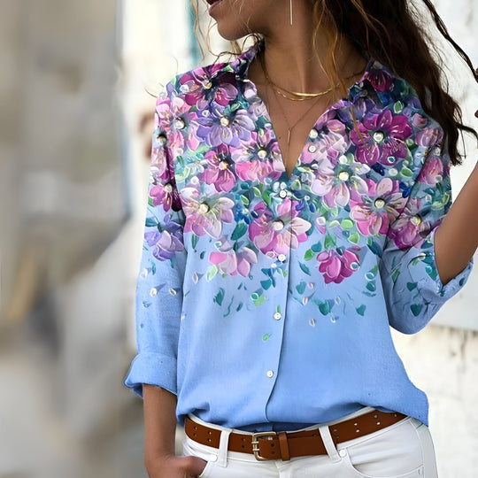 Relaxed Fit Printed Women's Blouse