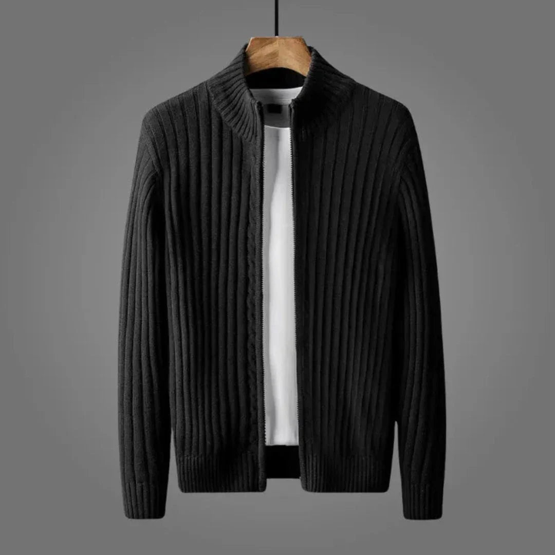Cozy Textured Winter Cardigan