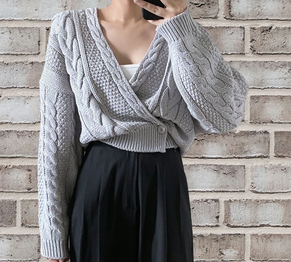 Soft Women's Open Front Wool Cardigan Sweater