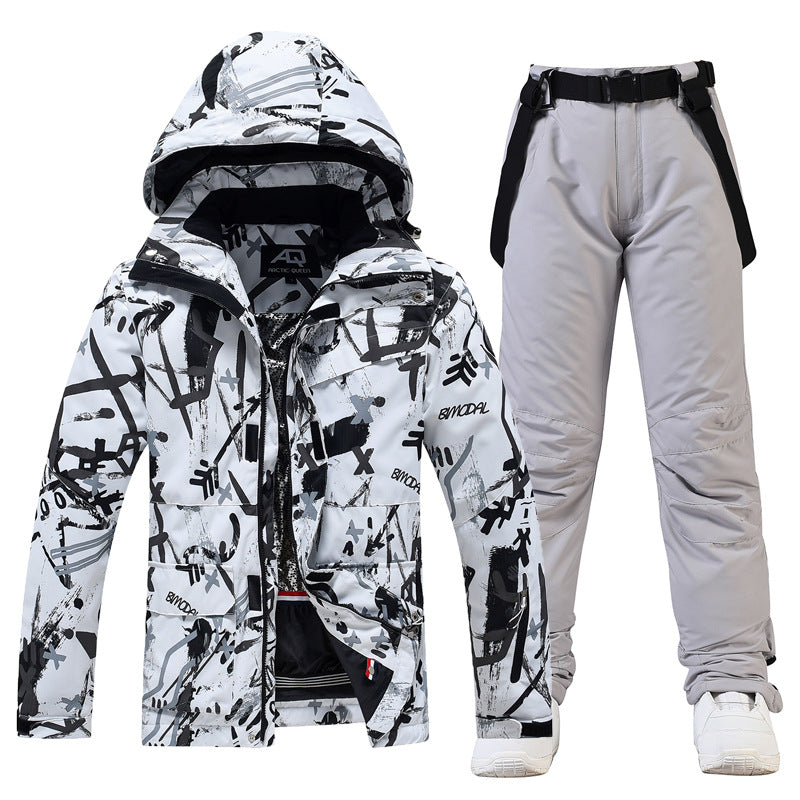 Waterproof Men's Ski Jacket and Pants Set