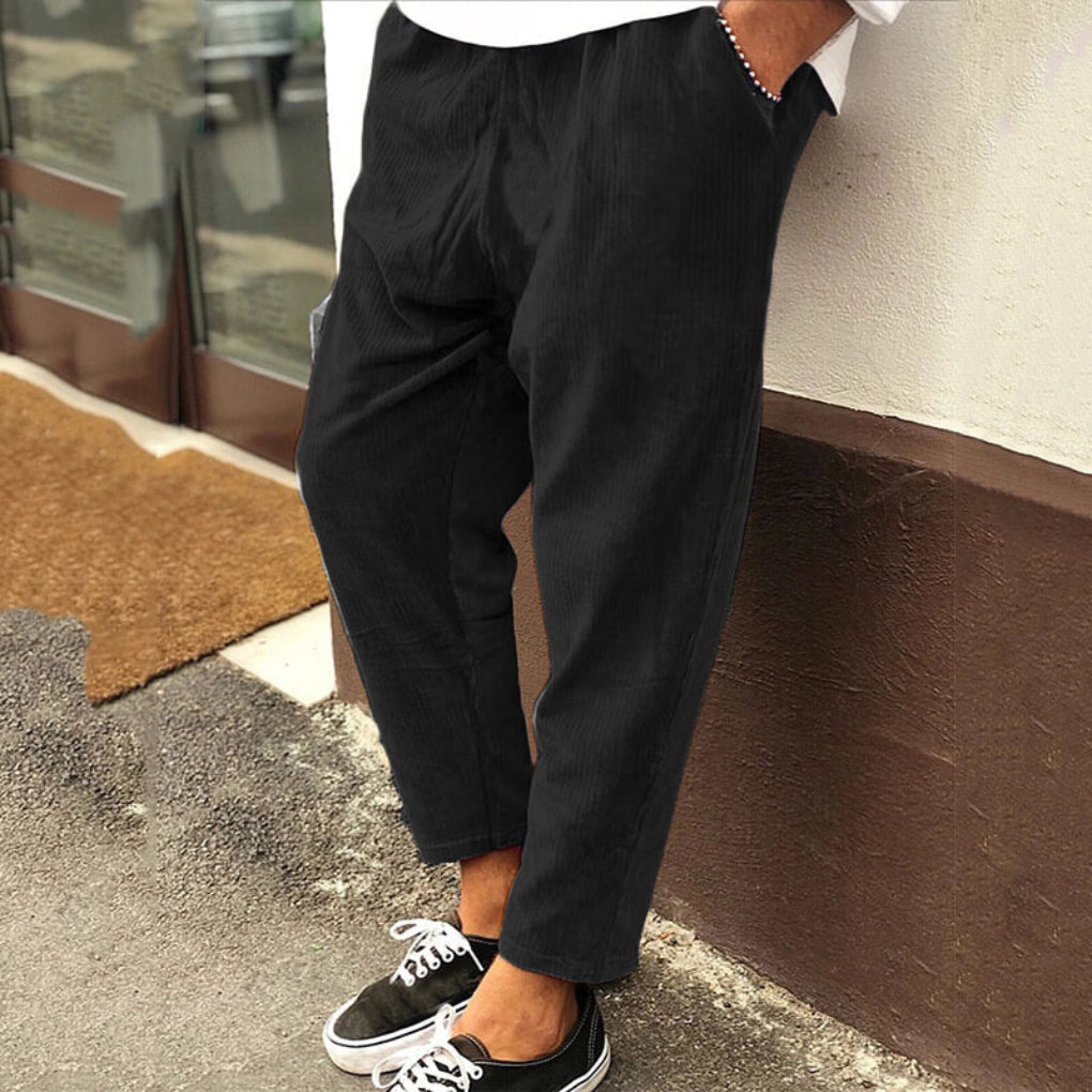 Comfortable Mens Casual Cord Pants