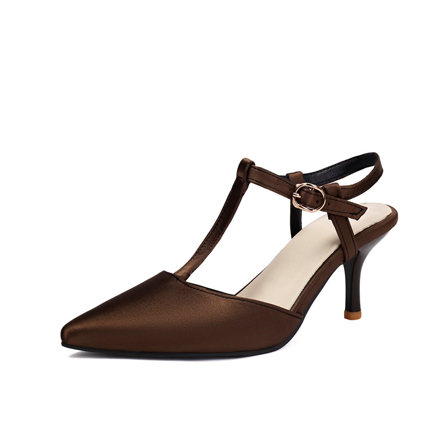Women's Elegant High Heel T-Strap Sandals