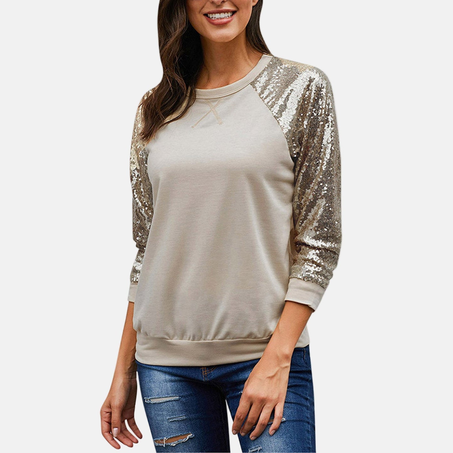 Sparkly Crewneck Glitter Sweatshirt