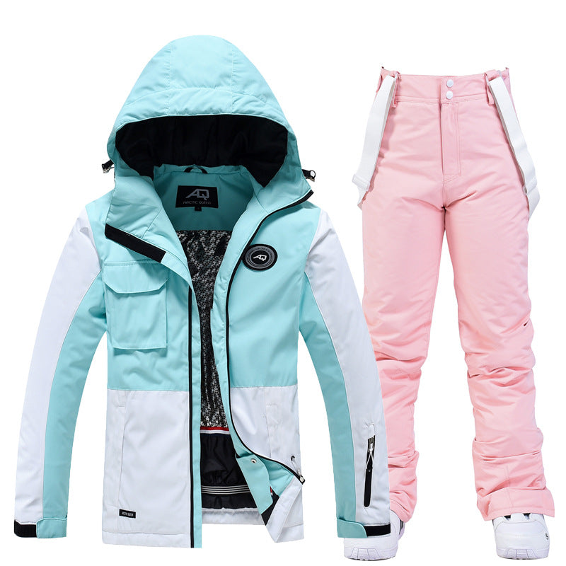 Ladies Snow Ski Jacket and Pants Set Waterproof Windproof